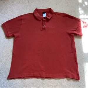 Patagonia Short Sleeve Orange Button Shirt